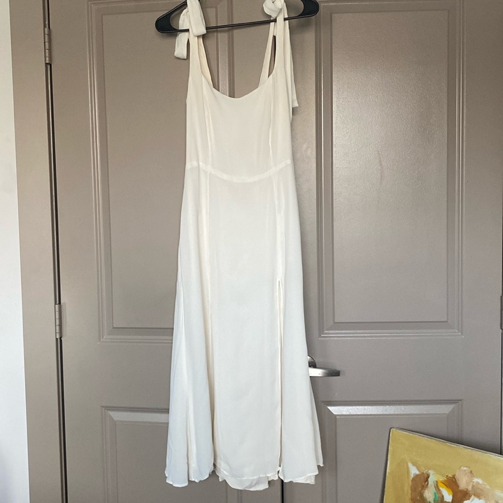 White Reformation Midi Dress